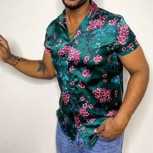 Boohoo Men | Cherry Blossom Casual Button Down